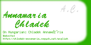 annamaria chladek business card